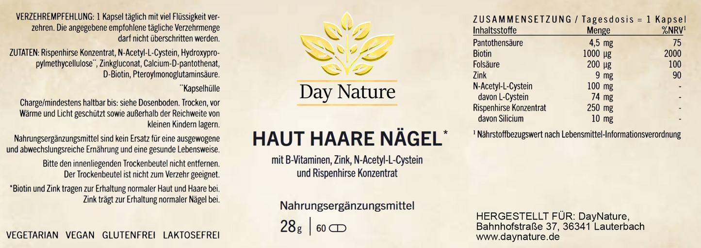 Haut Haare Nägel